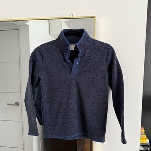Crewcuts Navy Charcoal Fleece Pullover